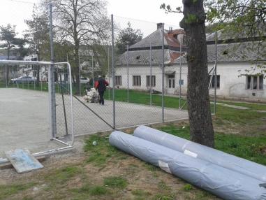 príprava podkladu ihriska. príprava podkladu ihriska.